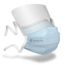 Charger l'image dans la galerie, SafeMask® SofSkin® fog-free - Masque médical avec visière  à lanières